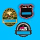 Фигурные полноцветные бейджи с вырезным окном