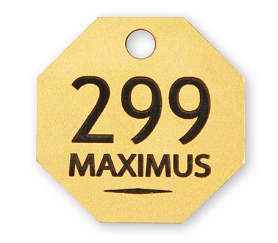 Гардеробные номерки MAXIMUS